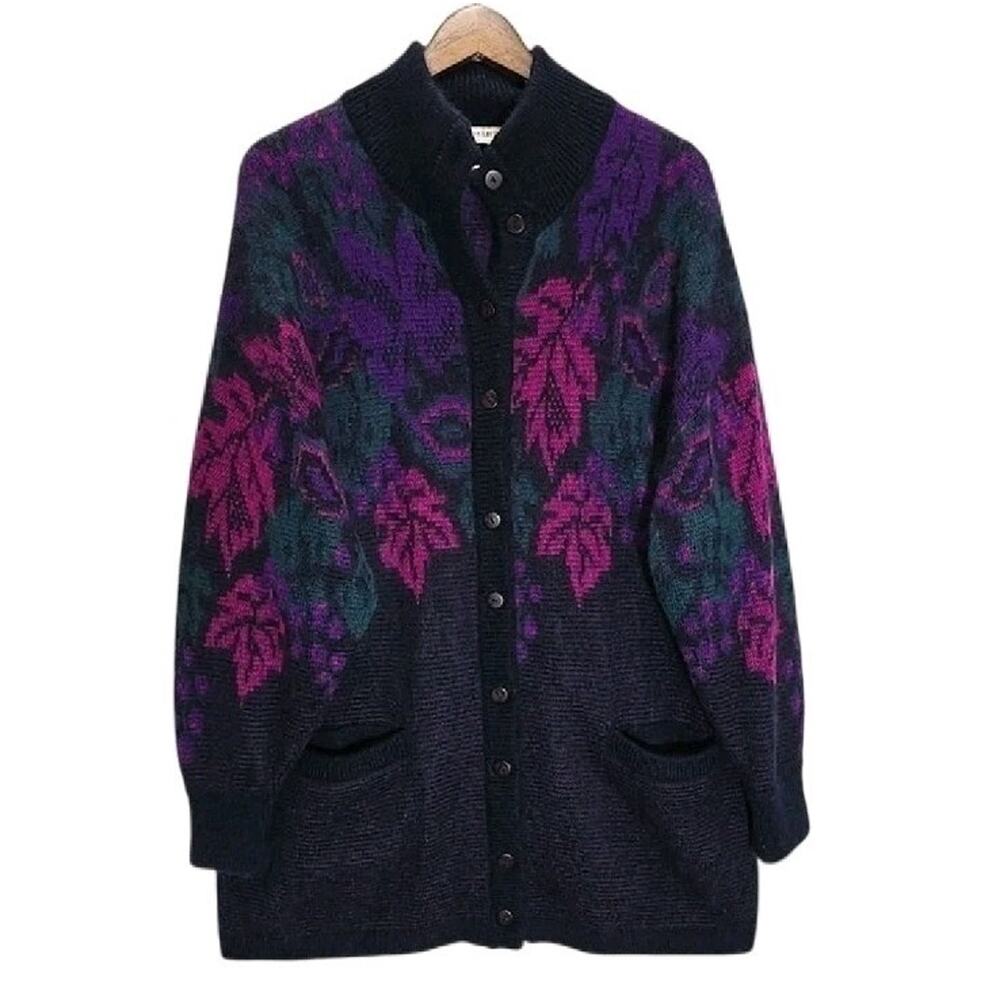 VTG Marz Munchen Mohair Cardigan Sweater Germany Superkid Mohair Whimsigoth 10